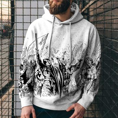 China Wholesale Custom Printed Anti-Wrinkle Logo Hip Hop Sweatshirt Oversized Unisex Pullover With Polyester Men's 3d Hoodie for sale