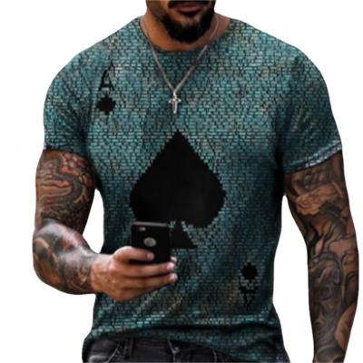 China Newest Design Anti-wrinkle Sublimation Graphic T-shirt Cheap Polyester Quick-Dry For American Size Men 3d T-shirt for sale