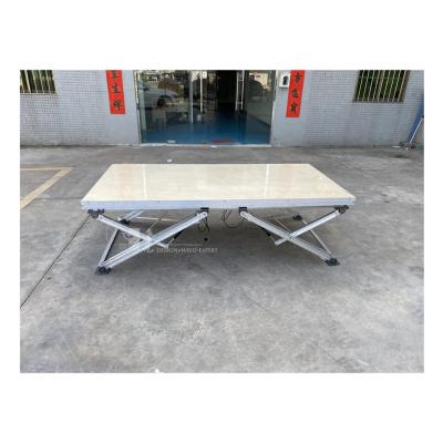 China Low Price Portable Trade Show Display System Folding Table Stage 1x1m for sale