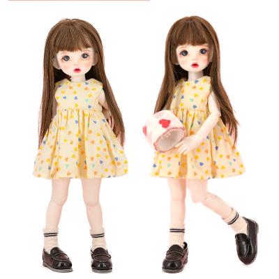 China Cute Custom Doll Clothes 1/6 Bjd New Fashion Doll 2021 Hot Sale Floral Dress Accessories 11.5 Inch Height High Quality Made Clothes Clothing for sale