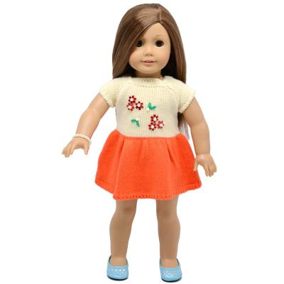 China Handmade Factory Customizes Fashionable American Doll Clothes 18 Inch 45cm Dress Suit Doll Clothes for sale