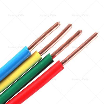 China Indoor Electrical Wiring H07V-R H07V-U H05V-F PVC Insualted PVC Wire 2.5mm2 for sale