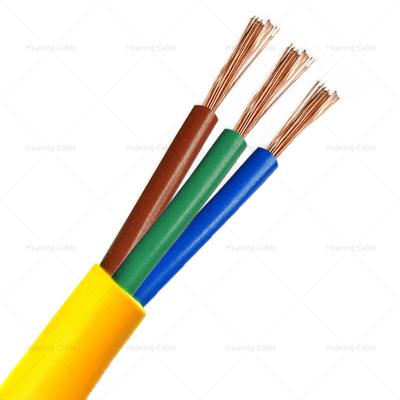 China PVC Insulation PVC Sheath Copper Core Overhead Electrical Wire 2*1.5/3*1.5/4*1.5/5*1.5 for sale