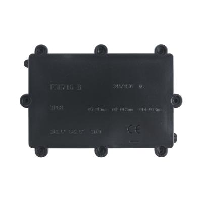 China Low price 192x124x70Fixed type PP plastic waterproof IP65 PVC fiber optic electrical junction small ear box for sale