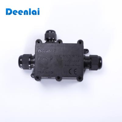 China PC 3 Way Outdoor Electronic Plastic Waterproof IP68 Junction Box for sale