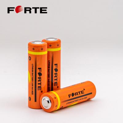 China Cylindrical Toys FORTE ER14505 Batteries Hot Sales High Energy 3.6V 2500mAh AA No Rechargeable Primary Lithium Li-Socl2 Battery for sale