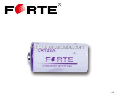 China 3.0v 1.4ah 2/3a CR123A 2/3 A maximum current size lithium battery for sale