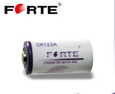 China FORTE 3.0V CR123A lithium battery for camera 2/3 A for sale