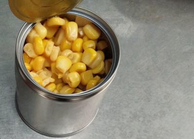 China neue Metall-Tin Packed Canned Sweet Corn-Kerne mit Eigenmarke zu verkaufen