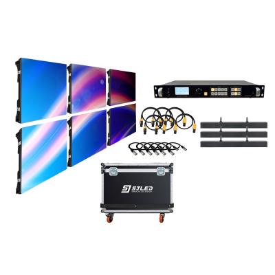 China Shenzhen P3.91 3X2 LED Wall Panel Indoor Full Package Curved Indoor Events System with Flightcase and Processor for sale