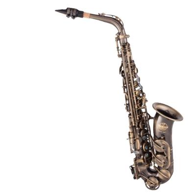 China Fast Delivery Antique Bronze For Sale Antique Bronze Alto Saxophone Alto With Hand Engraving Customized Saxophone for sale