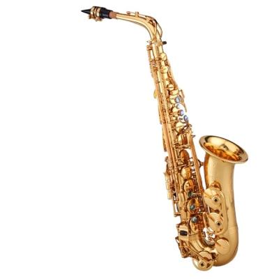 China Gold Lacquer High Quality And Professional Alto Saxophone From China for sale