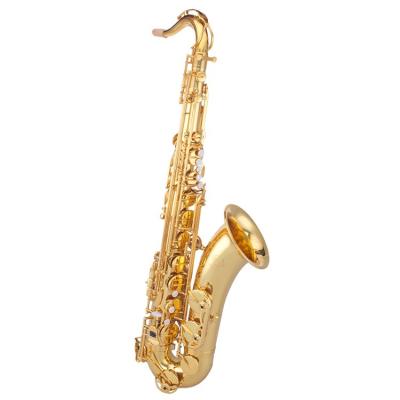 China Gold lacquer 2021 hot products concert stage wind instrument BB gold lacquer tenor saxophone saxophone for sale