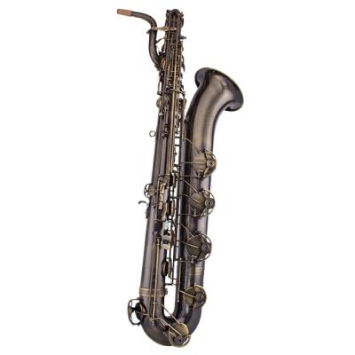 China Wholesale Antique Bronze High Quality Brass Antique Bronze Measurement Baritone Mute Saxophone for sale