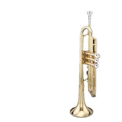 China Gold lacquer first choice cheap and high quality brass trumpet in china for sale