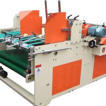 China Manual food press type corrugated box semi automatic folding gluing machine for carton box making machine for sale