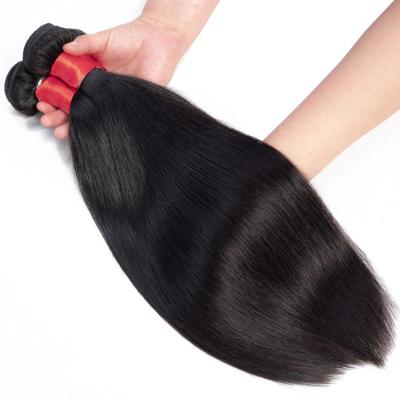 China Top Quality Silky Straight Virgin Brazilian Cuticle Wave Hair With Lace Frontal Closure 10A Mink Straight Human Hair Bundles Unprocessed Raw Unprocessed for sale