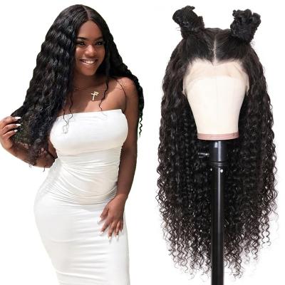 China Deep Wave 13x4 Full Lace Frontal Wigs Brazilian Virgin Hair For Black Women With Pre Plucked 13*6 Lace Frontal Wigs for sale