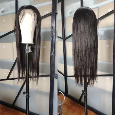 China Silky Straight Peruvian Hair 100% Wave 13*6 Lace Front Wig For Black Women Overnight Delivery 150% Density Hair Silk Straight Lace Wig for sale