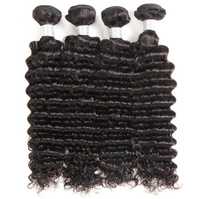 China Deep Curl Weave Bundles Brazilian Hair Bundles Hair Bundles Virgin Hair Bundles With Closure for sale