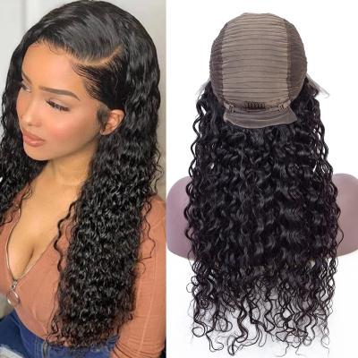 China New Arrival Water Wave Hair Wig Water Wave Pre-Plucked Wig For Black Women 13*4 Lace Frontal Wigs for sale