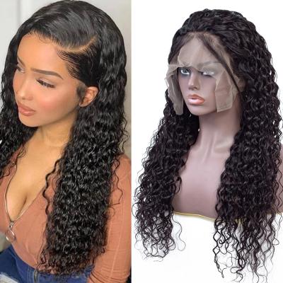 China Wholesaler New Arrival Water Wave Hair Wig Water Wave Pre-Plucked Wig For Black Women 13*6 Lace Frontal Wigs for sale