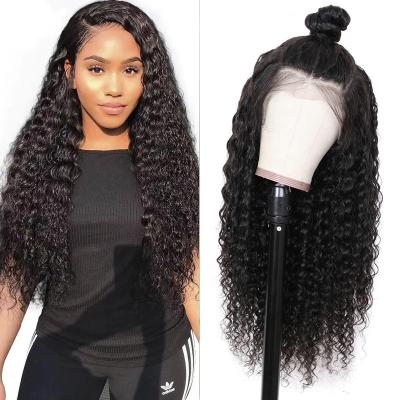 China Deep Wave HD 13*4 Lace Front Wigs 150% Density For Color Women Brazilian Virgin Hair Deep Wave Lace Front Wig 100% for sale