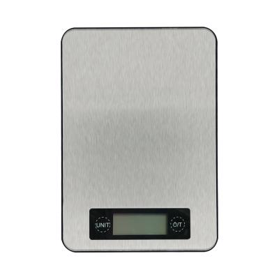 China Weight Square Gauge Stainless Steel Weigh Food Scale Digital Kitchen Scale for sale