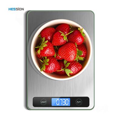 China Weight Customization Stainless Steel Profesional 5kg Food Kitchen Weight Measure Electronic Digital Scale for sale