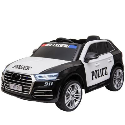 China Ride On Toy 12V Kids Ride On Car SUV Truck Toys Siren Remote Control Kids Electric Police Car for sale