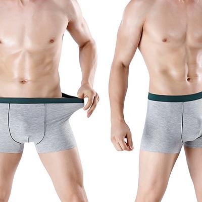 China UOKIN Breathable Plus Size Comfortable Adult Male Plus Size Trunks Mens Boxer Briefs Cotton Underwear for sale