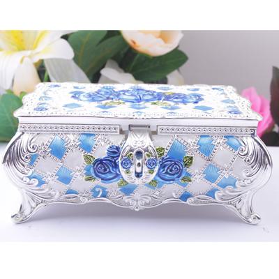 China Factory Wholesale Custom Hand Made Metal Gift Box Trinket Jewelry Box for sale