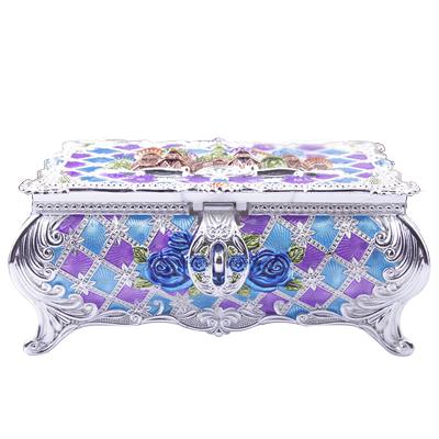 China Jewelry Package Handmade Jewelry Box Cloisonne Jewelry Box For Wedding Gift for sale