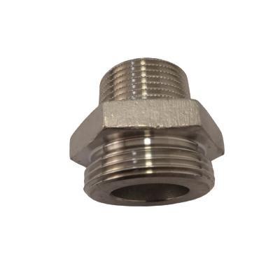 China Durable hydraulic stainless steel bsp threaded hex 304 316 nipple for sale