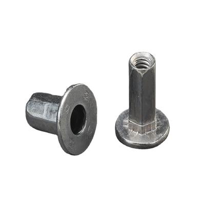 China Heavy industry factory direct sales hex rivet nut high performance flat head rivet nut M6 for sale