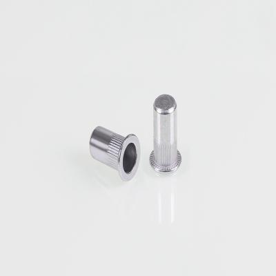 China New heavy industry design good quality flat head knurled body rivet nut factory wholesale hot sale nut rivet for sale