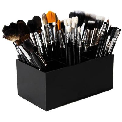 China Custom Black Plastic Acrylic Cosmetic Storage Boxes Cosmetic Holder/Display Stand Makeup Brush Holder/Makeup Display/Drawer Makeup Organizer etc. of brush for sale