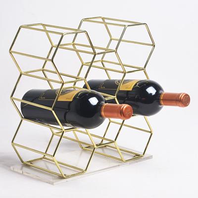 China Wholesales 9 Bottle Wine Rack Viable Wine Rack Wine Storage Organizer for sale