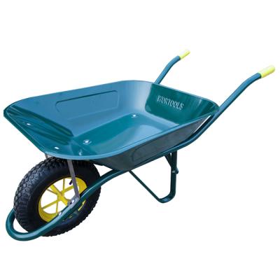 China ECO - FRIENDLY 65 LITER GARDEN / EQUESTRIAN WHEELBARROW PLASTIC metal garden cart with pneumatic tire for sale