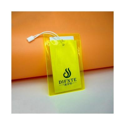 China Good quality factory sustainable luxury art paper directly debossed custom label hangtags for apparel own logo for sale