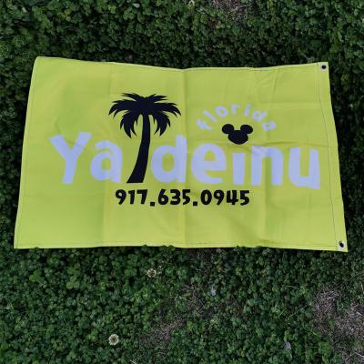 China Health care institutes wholesale advertising sublimation outdoor gift polyester double sided printed flags for sale