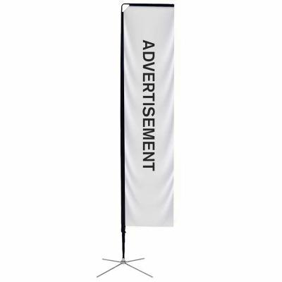 China Advertising Sublimation Polyester Hot Sale Flag Display Cheap Outdoor Portable Folding Advertising Stand for sale