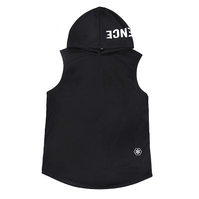 China Wholesale Cheap Custom Sleeveless Men Breathable Logo Hoodie Men Tank Top Blank for sale