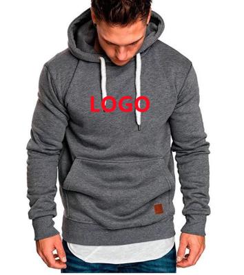 China Custom logo pullover polyester long sleeves solid color sweatshirts custom hoodies outdoor sport for sale