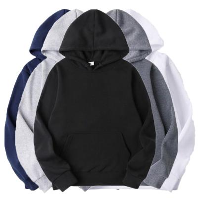 China Hot Selling Polyester Fiber Long Sleeve Pullover Winter Solid Color Hoodie Custom for sale