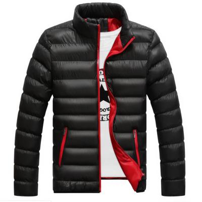 China Custom Logo Men Parka Fashion Warm Thick Cotton Padded Coat Winter Plus Size Casual Outwear Quilted Jacket Men for sale