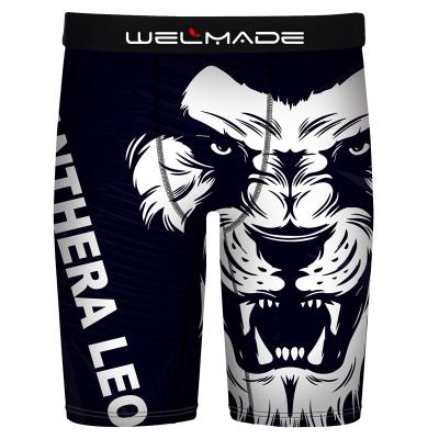 China Cool Breathable Hot Sale Custom Size Polyester Spandex Under Pants Mens Boxer Shorts Underwear for sale