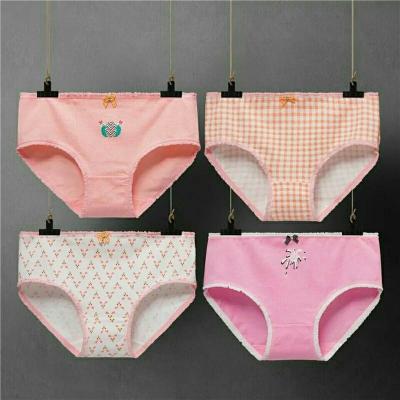 China QUICK DRY Korean children's underwear small hot cartoon cotton cute children's and middle girls' shorts factory direct underwear briefs for girls for sale