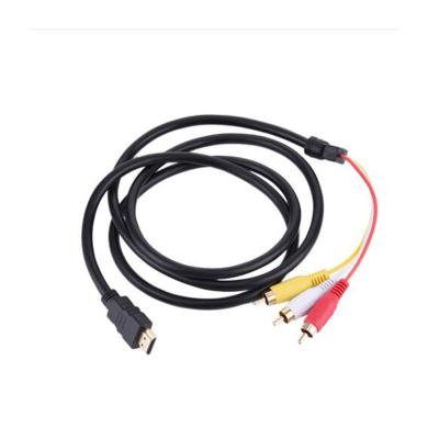 China HD 3 To RCA Cable 1.5M HD HD To 3 RCA HD Video Cable AV Cable Male M/M Connector Adapter Cable Transmitter Compound Cord For TV Projectors for sale