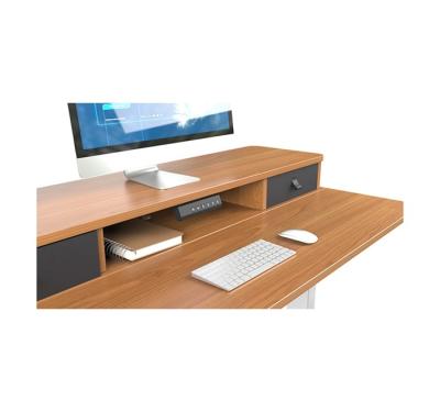 China Cheap Electric Height-Adjustable Computer (Height)Adjustable Human Desk Standing Desk And Standing Desk Stand With Keyboard Tray for sale